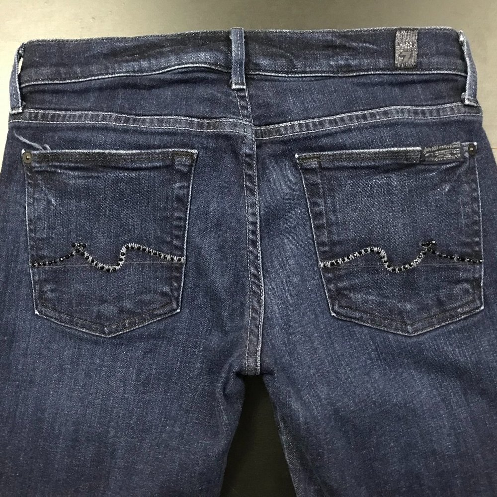 7 FOR ALL MANKIND SWAROVSKI CRYSTAL KAYLIE JEANS